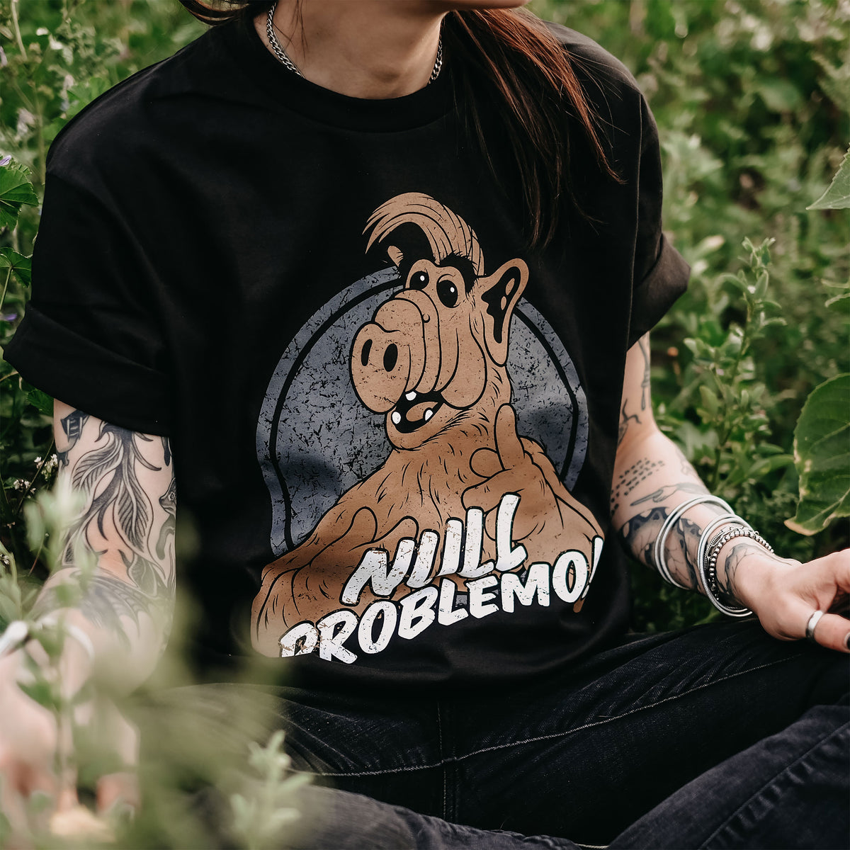 Produktbild Null Problemo! T-Shirt für Alf Fans schwarz