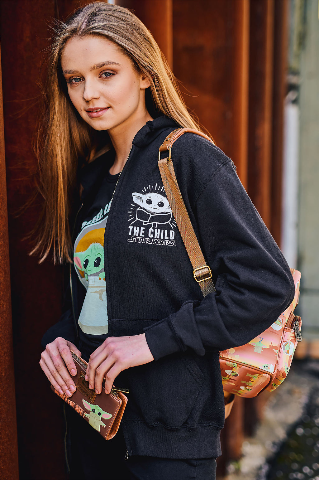 Immagine del prodotto Felpa con cappuccio nera The Child - Star Wars The Mandalorian