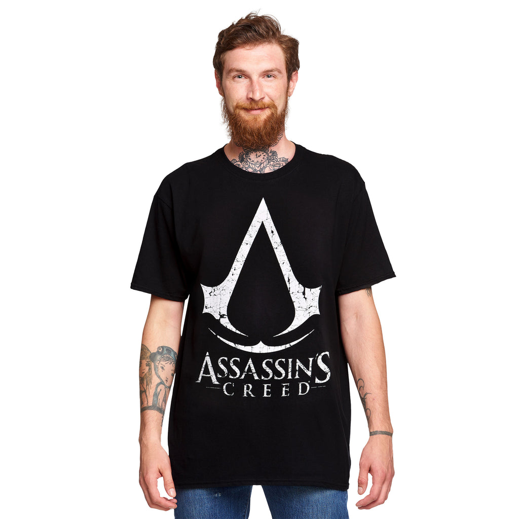 Image produit Assassin's Creed - T-shirt Logo Craquelé noir