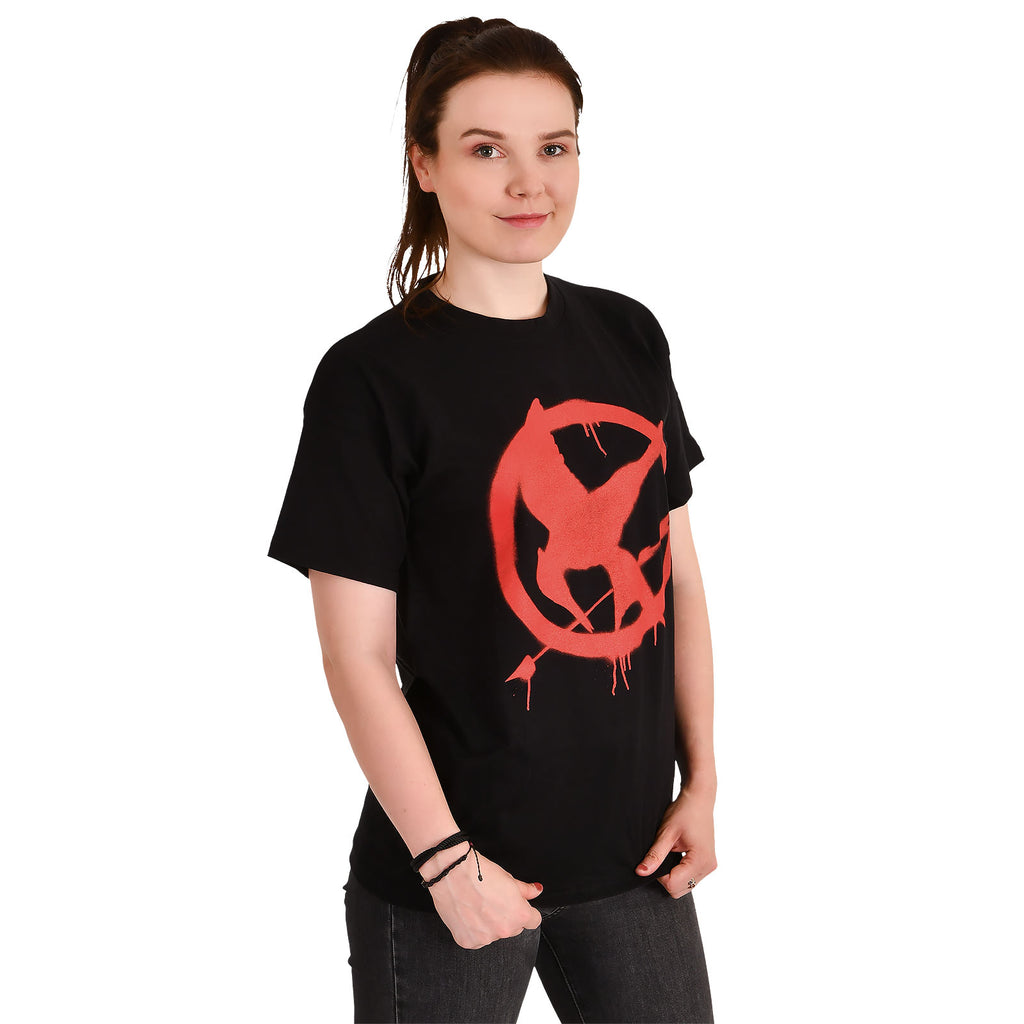 Image produit Hunger Games - T-Shirt Symbole Moqueur Noir