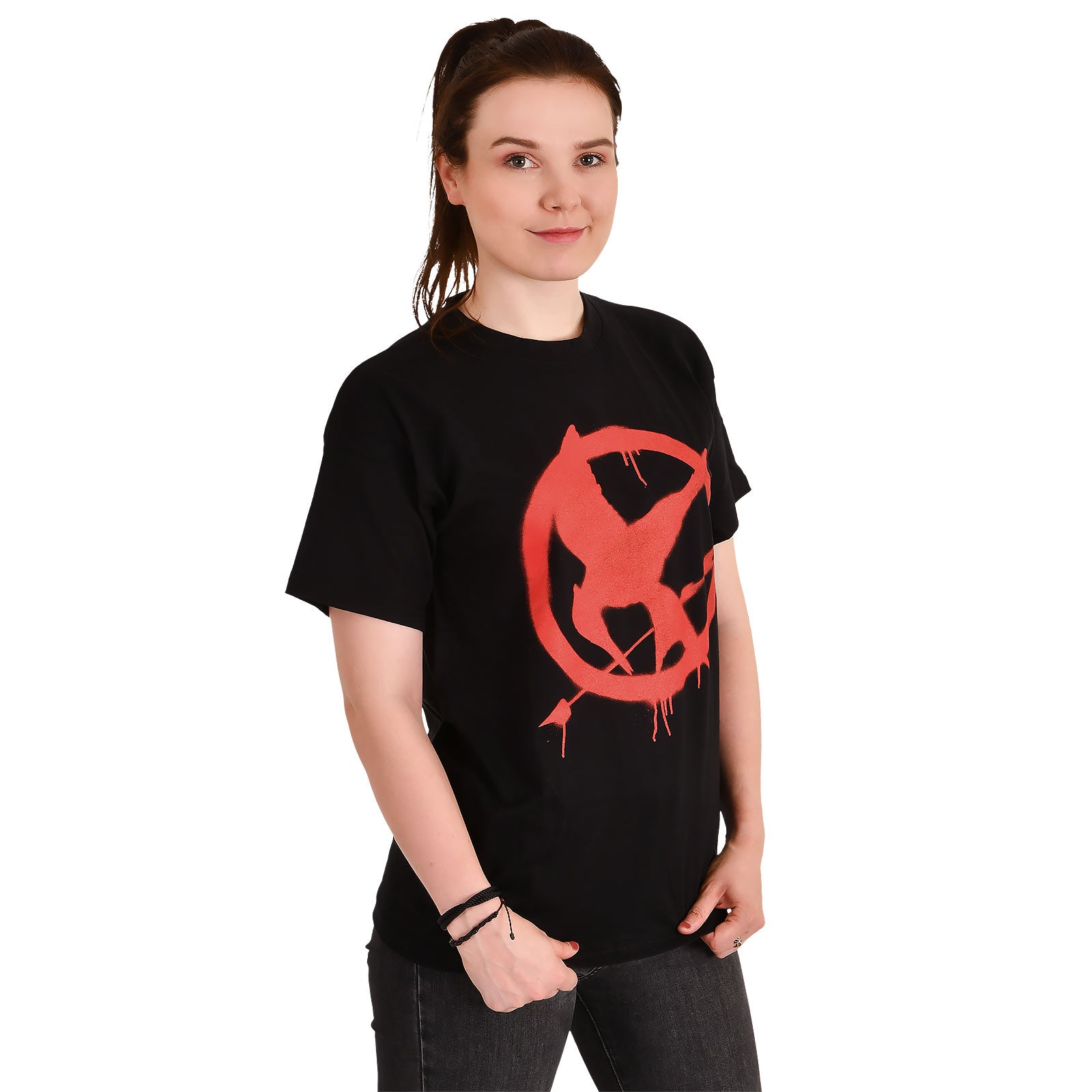 Image produit Hunger Games - T-Shirt Symbole Moqueur Noir
