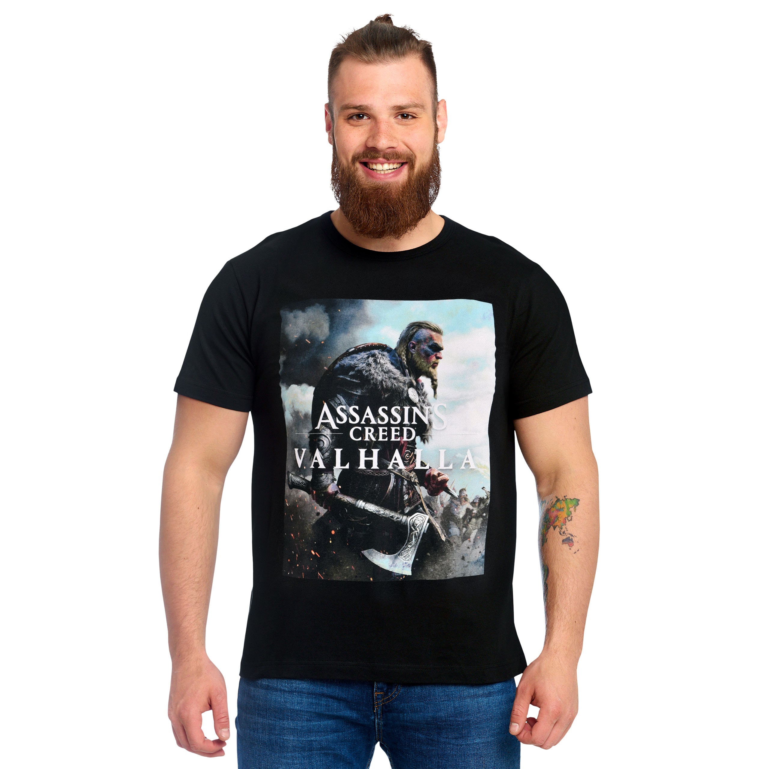 Immagine del prodotto Assassin's Creed - T-shirt nera con copertina Valhalla