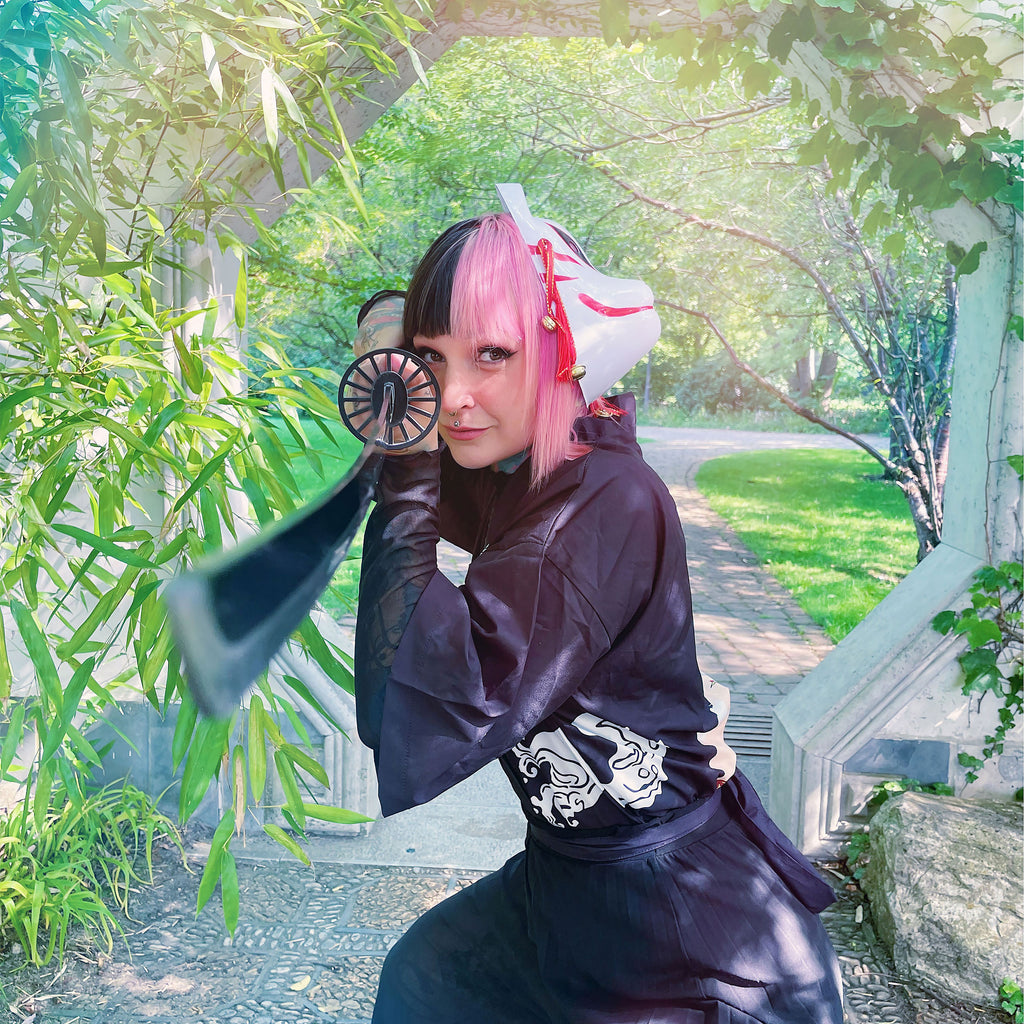 Produktbild Tanjiro Kamado Katana Replik mit Scheide für Demon Slayer Fans