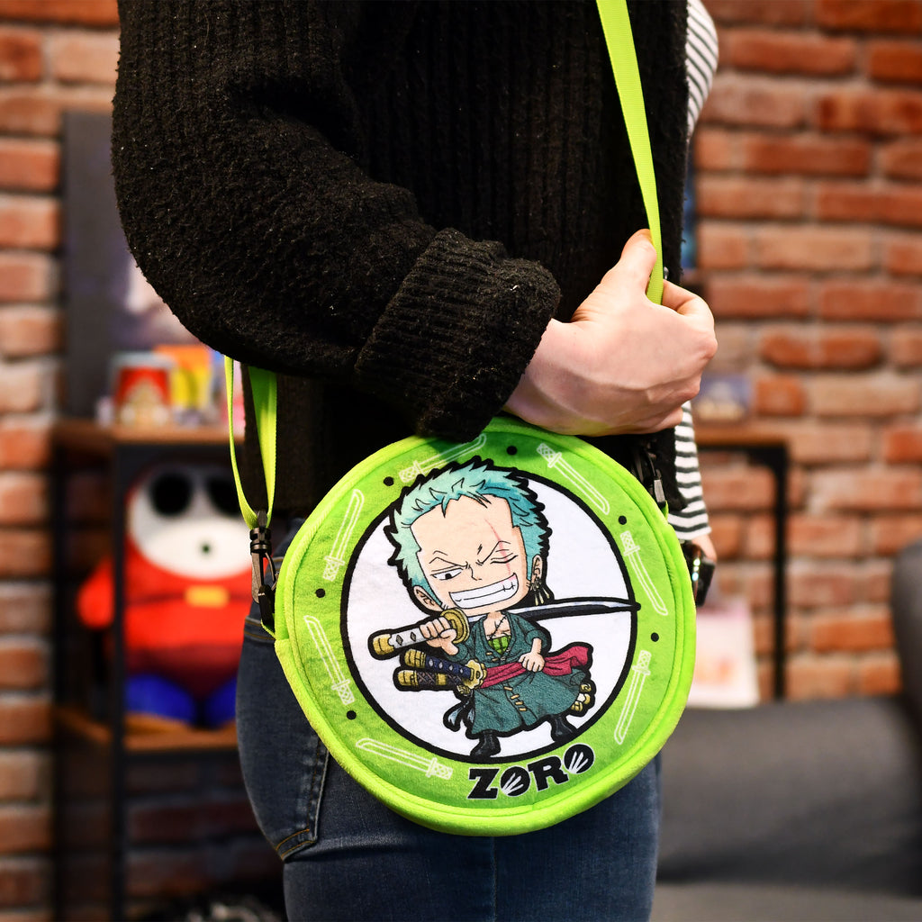 Immagine del prodotto One Piece - Zoro Borsa a tracolla in peluche verde