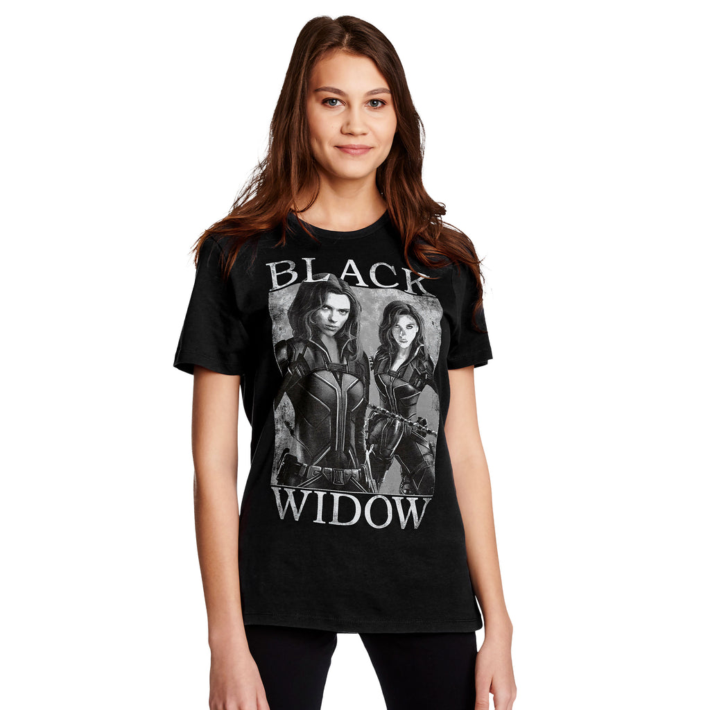 Image produit Black Widow - T-Shirt Poster gris