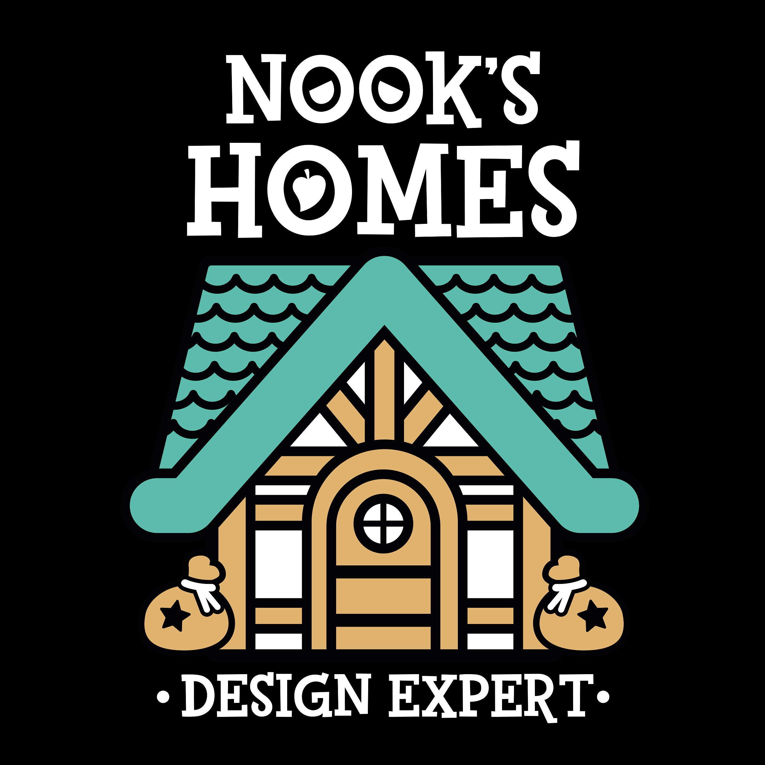 Produktbild Nook's Homes T-Shirt für Animal Crossing Fans schwarz
