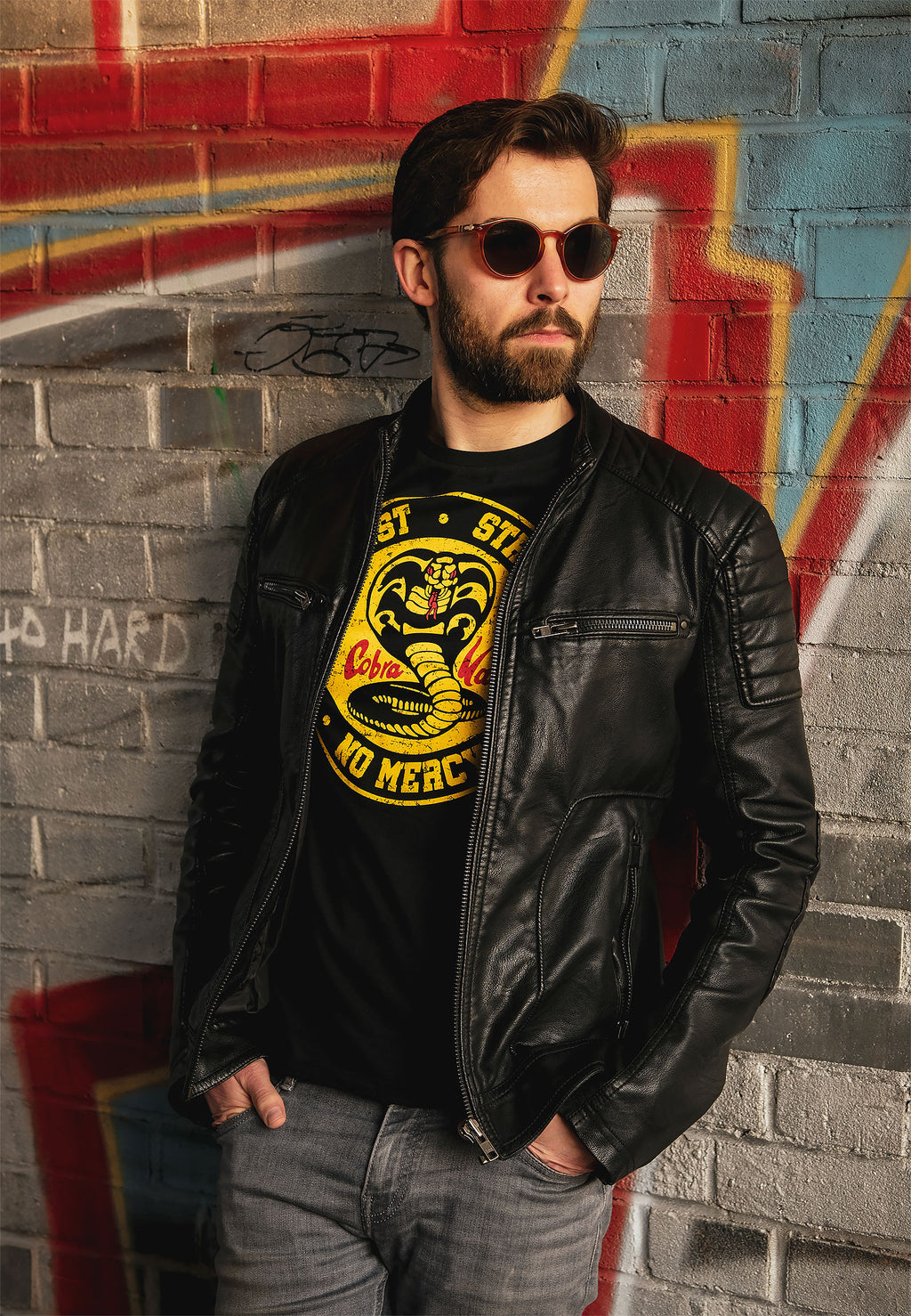 Image produit T-shirt Cobra Kai Logo pour les fans de Karate Kid noir