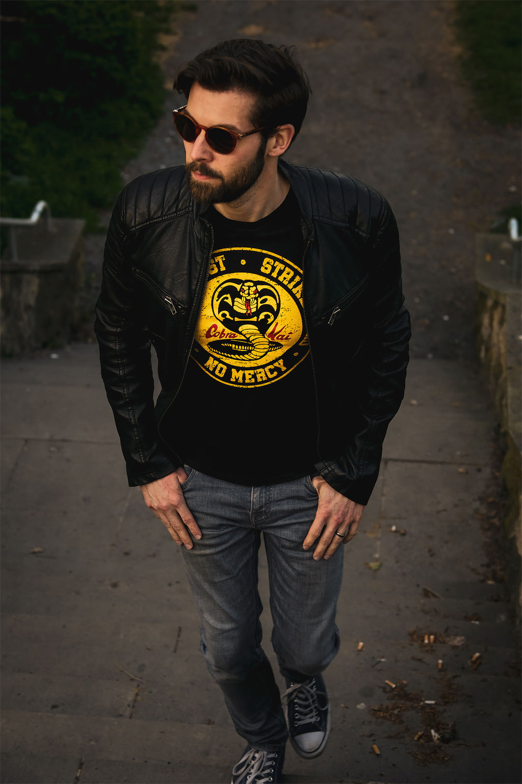 Image produit T-shirt Cobra Kai Logo pour les fans de Karate Kid noir