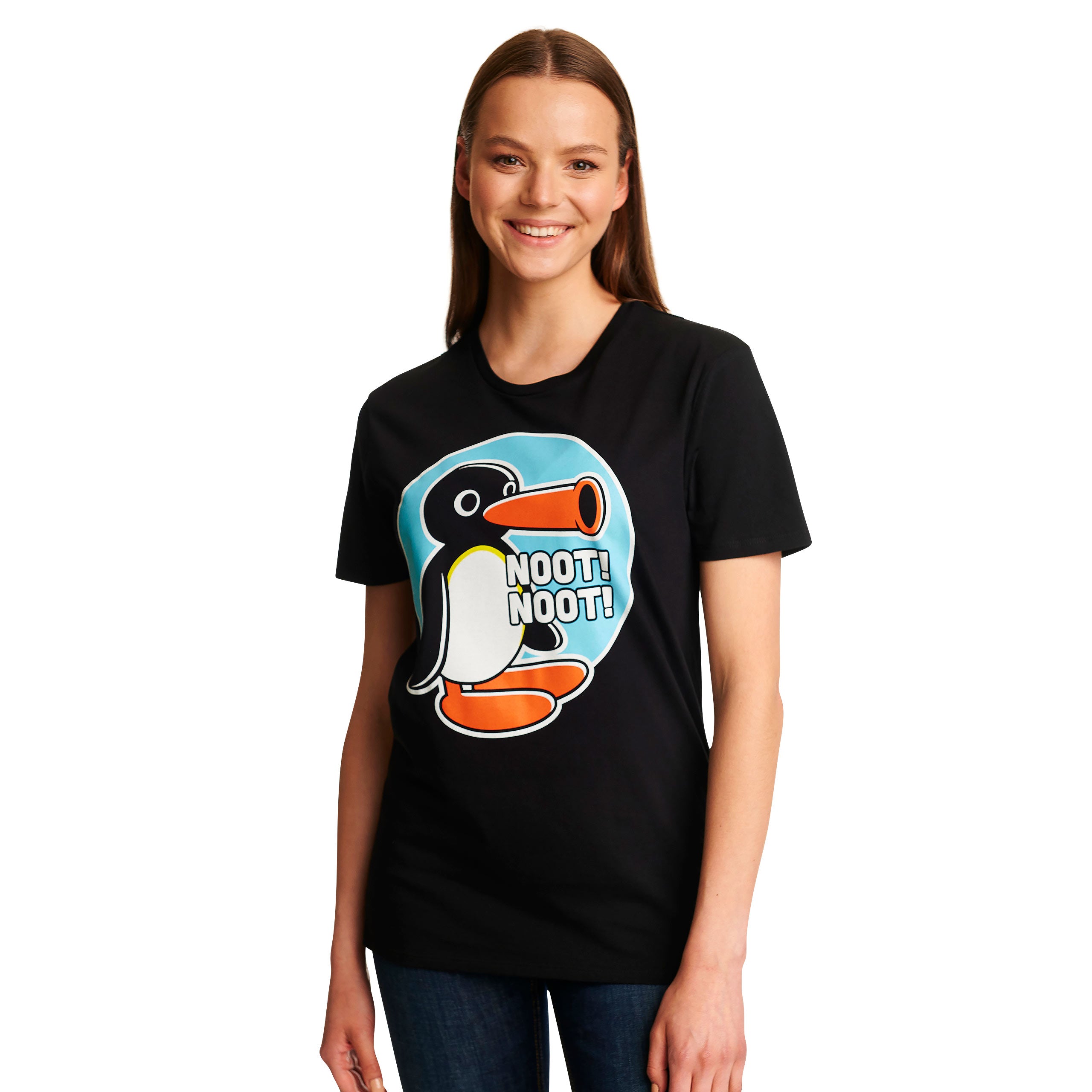 Immagine del prodotto Maglietta Noot Noot per fan di Pingu nera