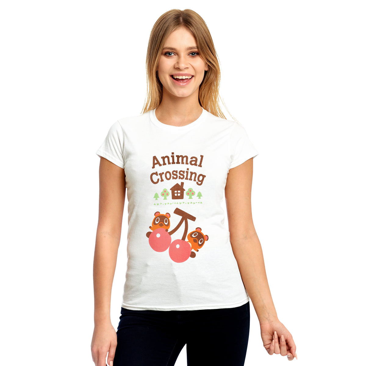 Immagine del prodotto Animal Crossing - T-shirt da donna Nepp e Schlepp bianca