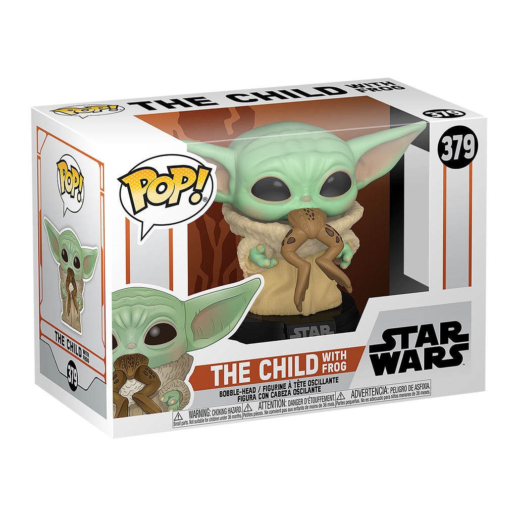 Immagine del prodotto The Child con Rana Funko Pop Figura a Testa Mobile - Star Wars The Mandalorian
