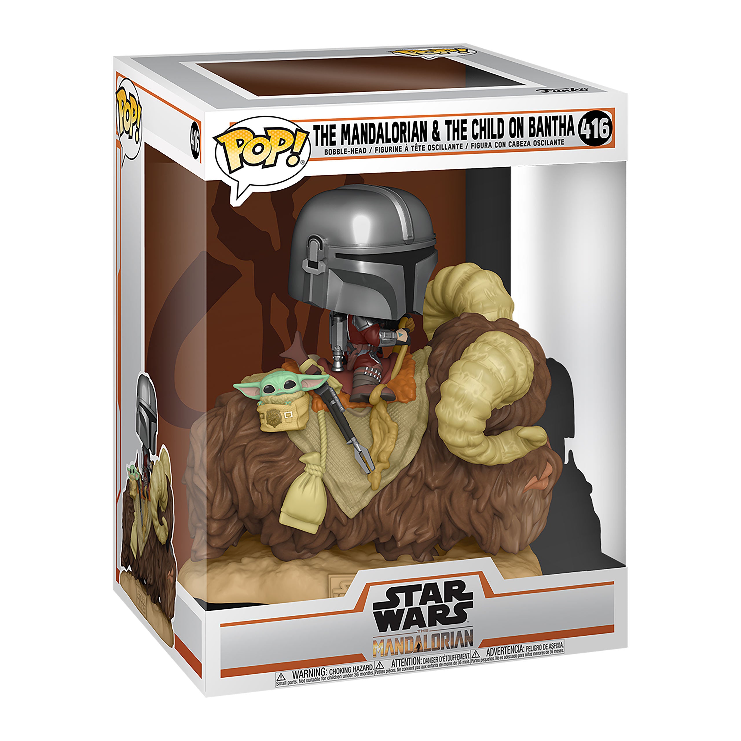 Produktbild The Mandalorian mit The Child auf Bantha Funko Pop Wackelkopf-Figur - Star Wars
