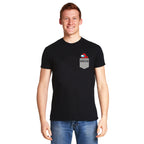 Immagine del prodotto T-shirt da tasca Impostor per fan di Among Us, nera