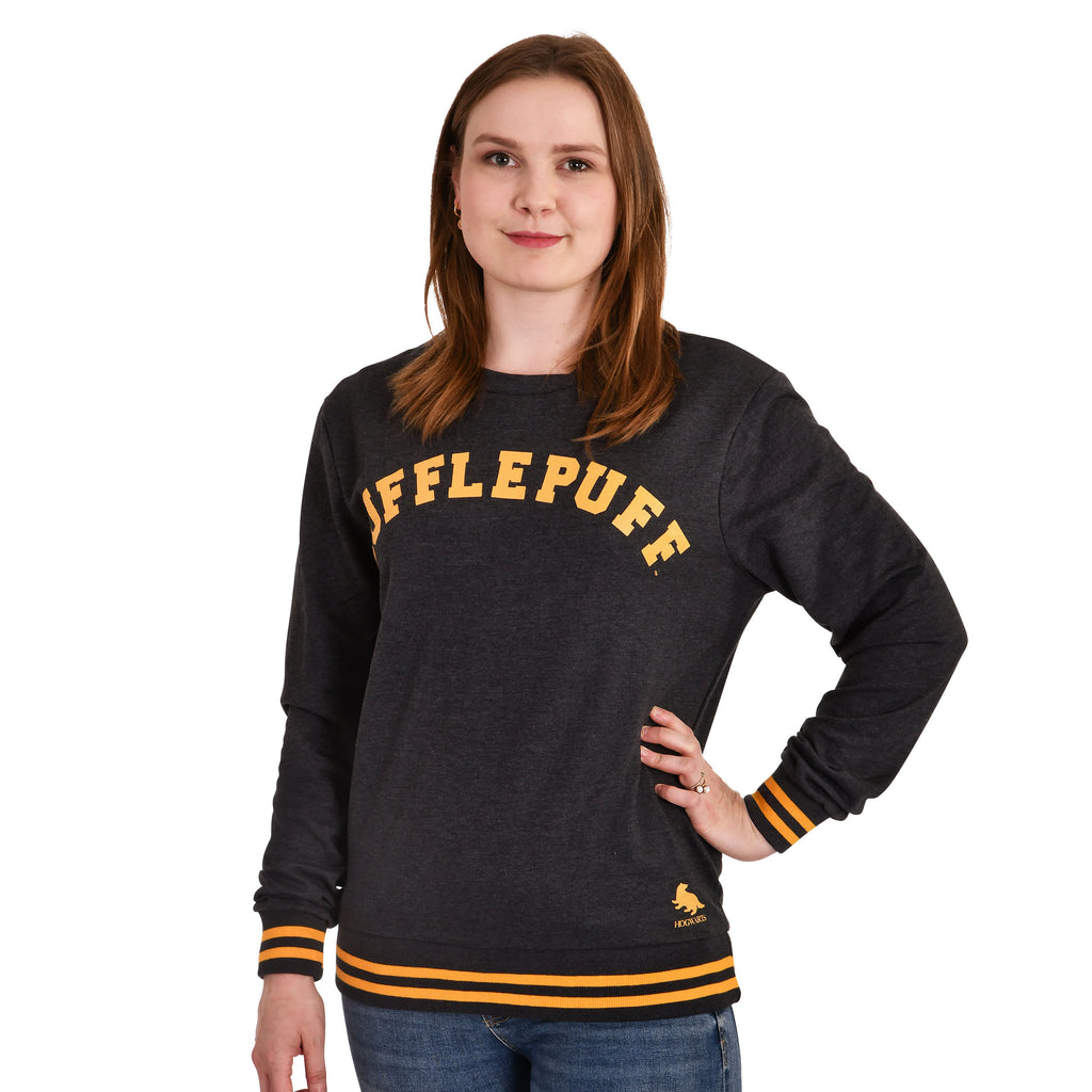 Image produit Harry Potter - Pull de collège Hufflepuff gris