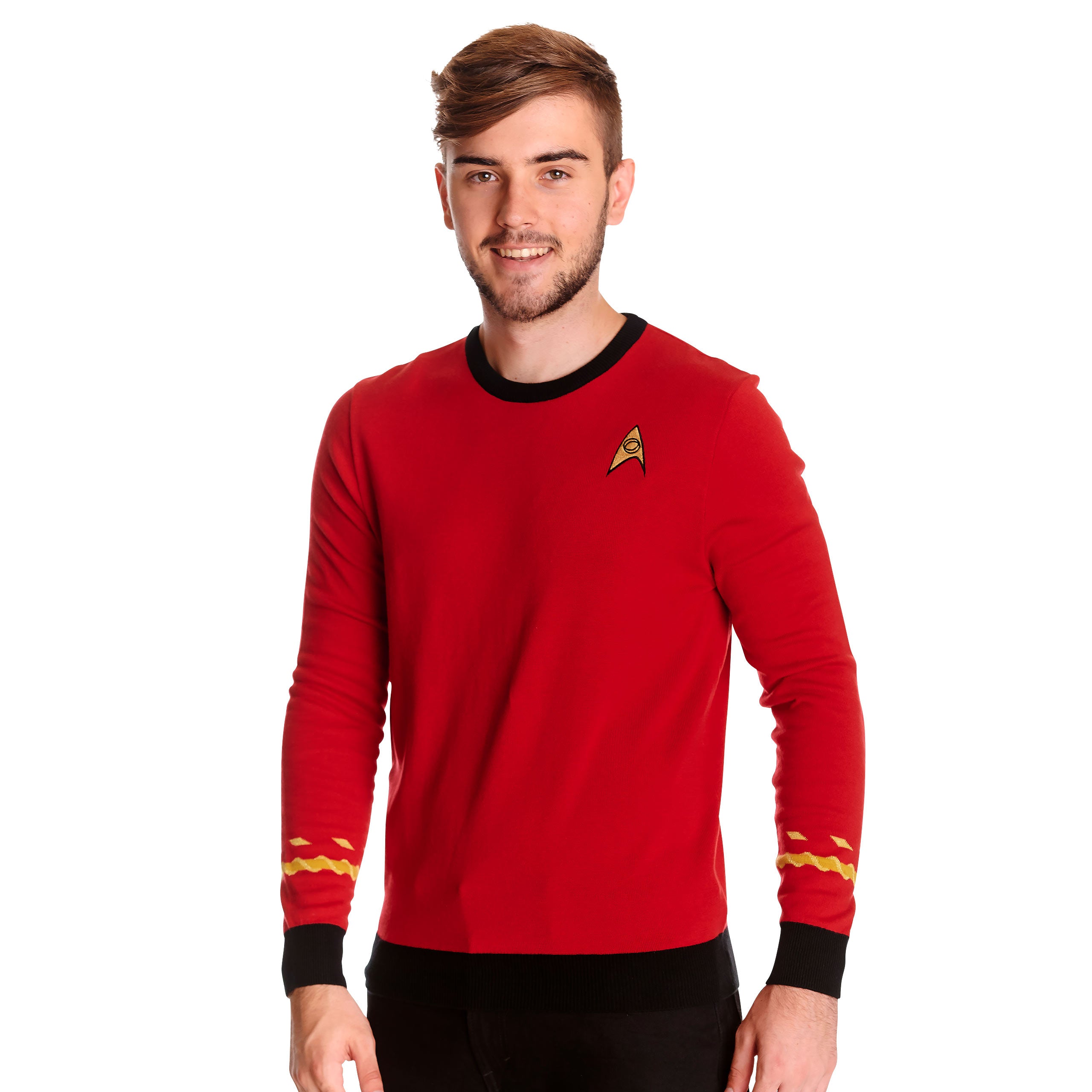 Image produit Star Trek - Pull en tricot uniforme Scotty rouge