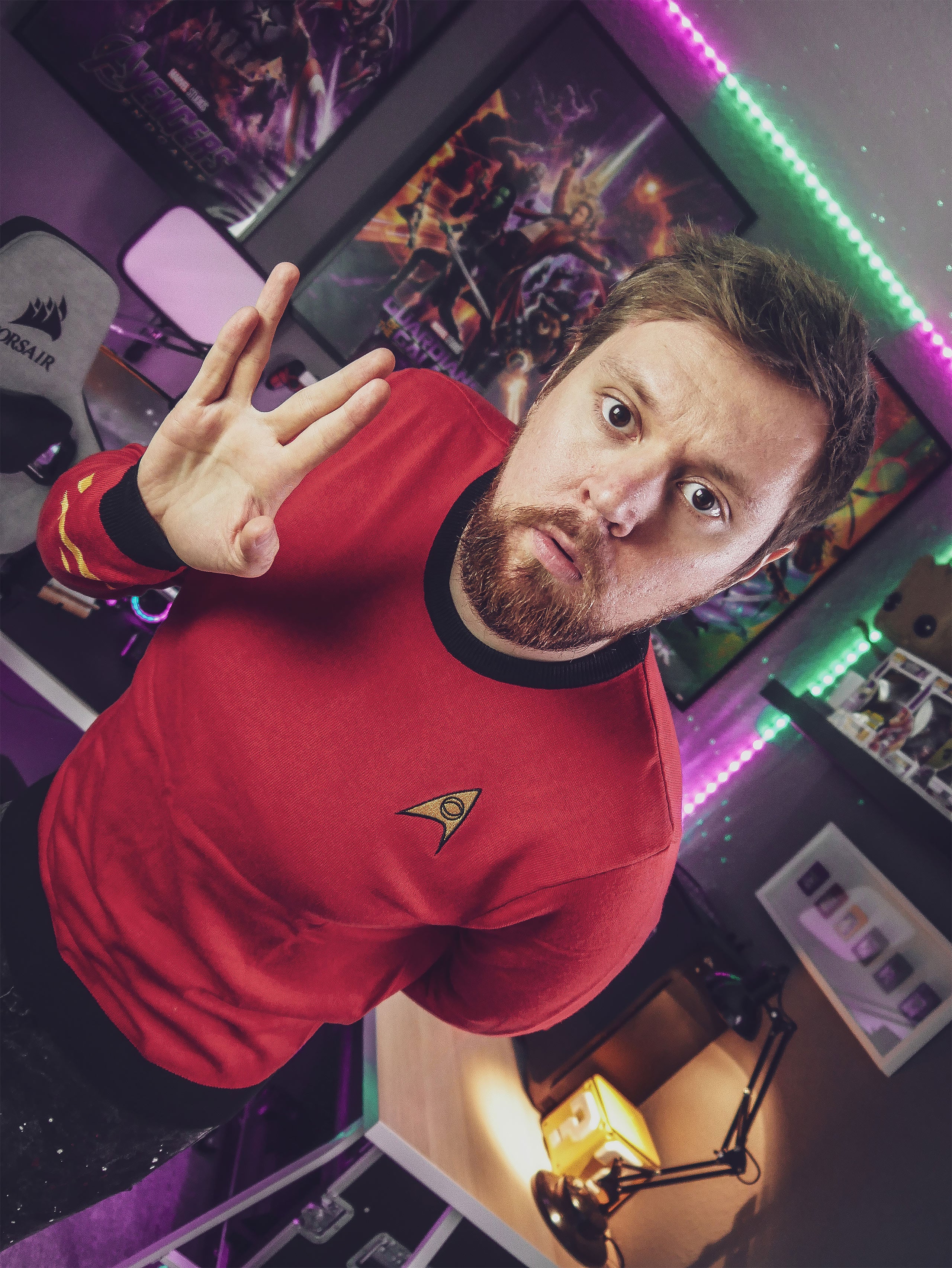 Image produit Star Trek - Pull en tricot uniforme Scotty rouge