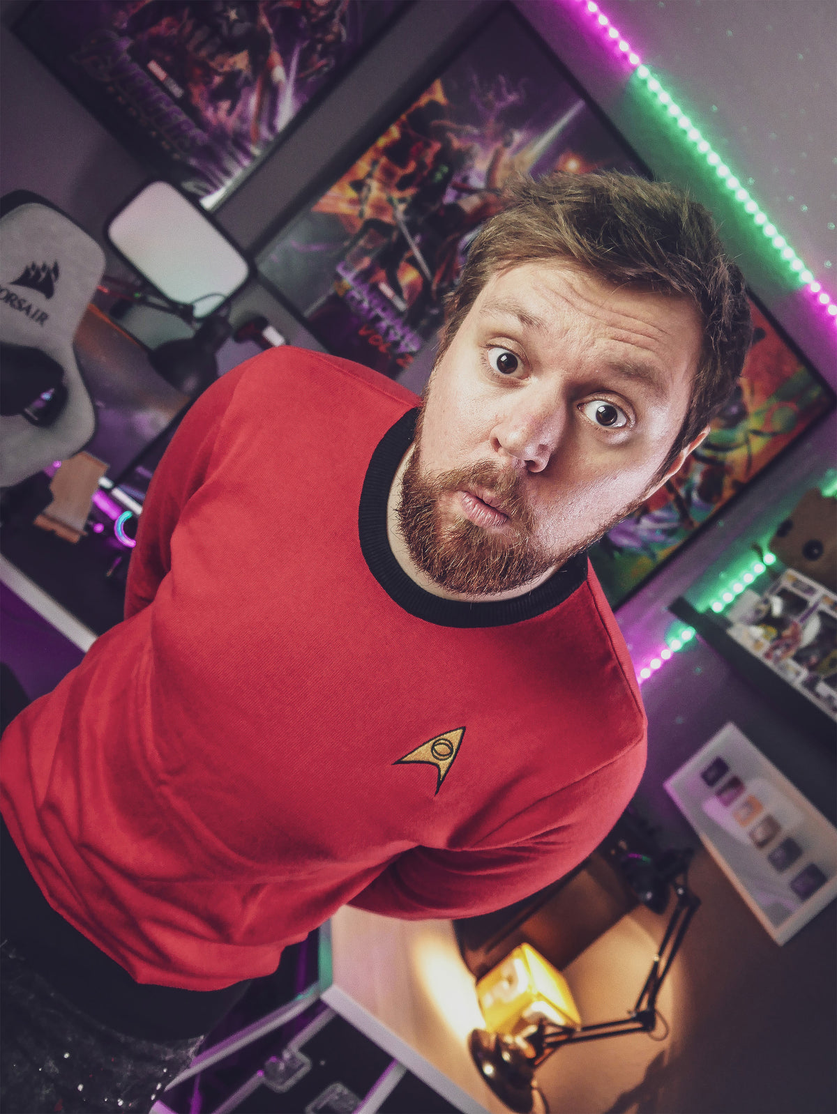 Image produit Star Trek - Pull en tricot uniforme Scotty rouge