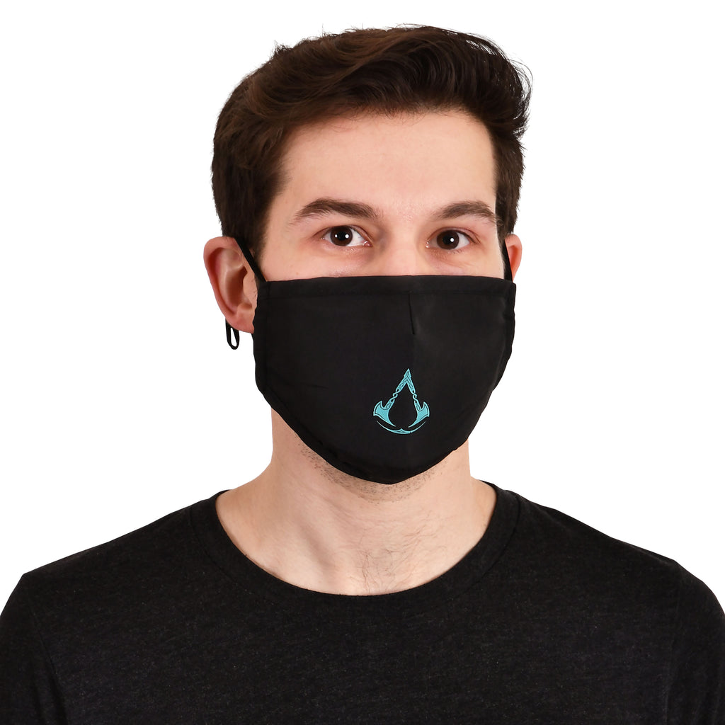 Produktbild Assassin's Creed - Valhalla Logo Gesichtsmaske schwarz