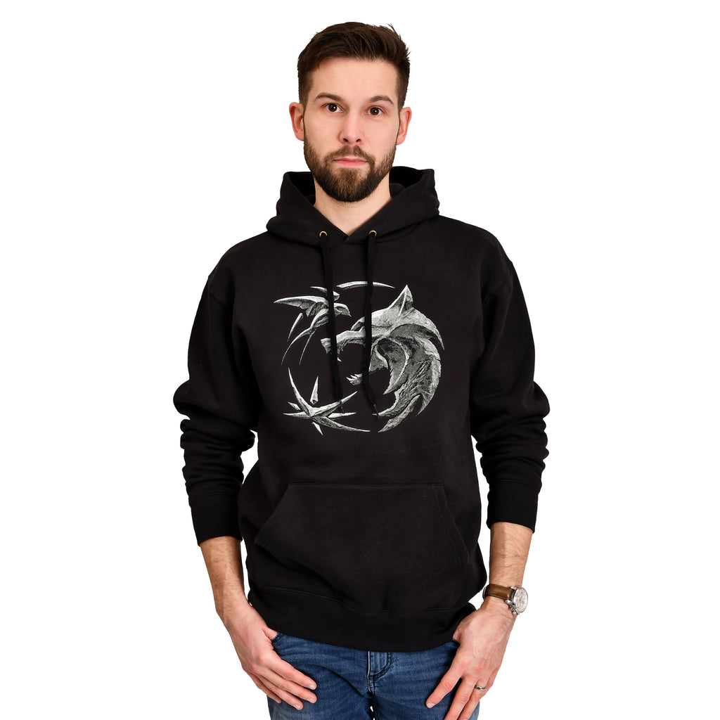 Produktbild Witcher - Wolf Emblem Hoodie schwarz