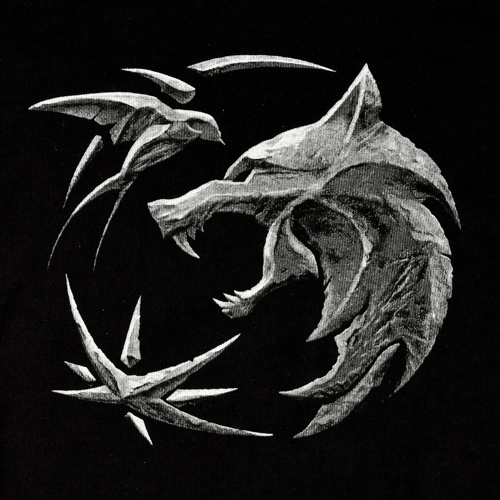 Produktbild Witcher - Wolf Emblem Hoodie schwarz