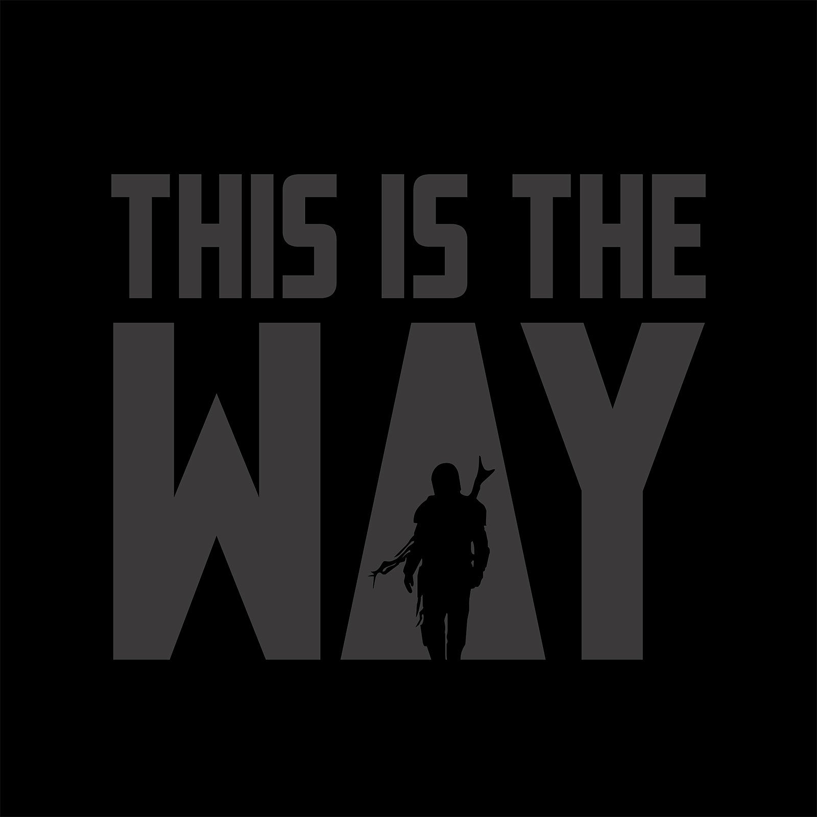 Produktbild The Way T-Shirt für Star Wars Fans schwarz