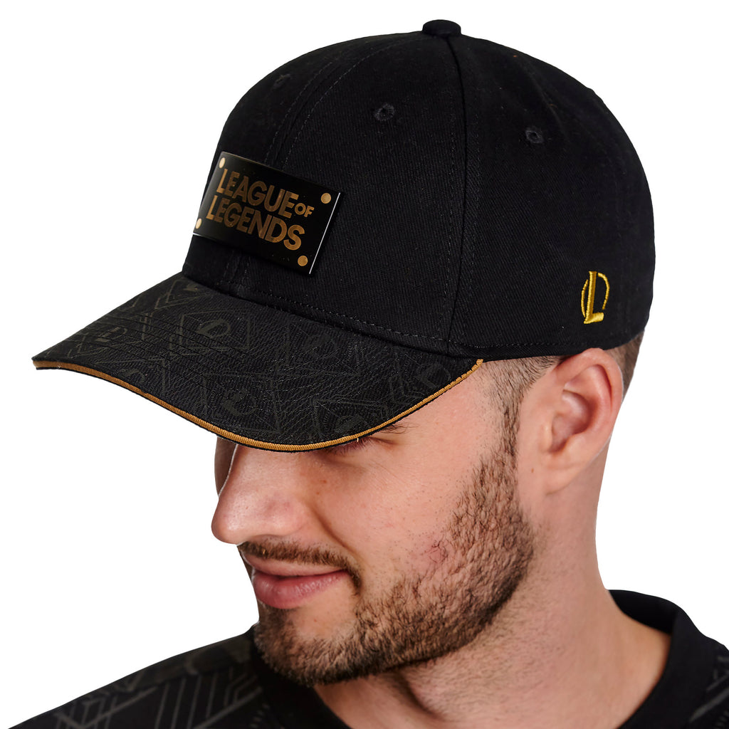 Produktbild League Of Legends - Metall Logo Basecap schwarz