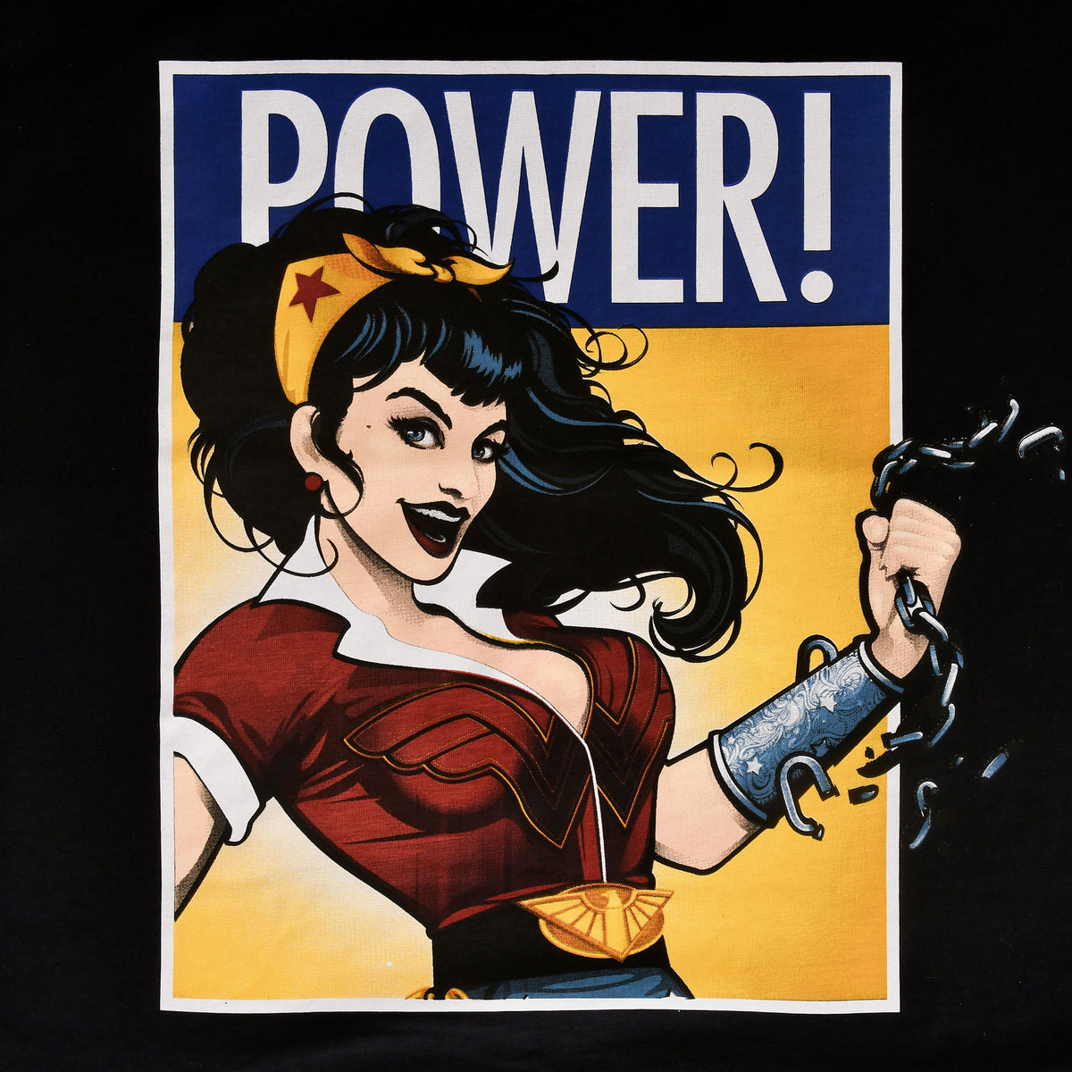 Produktbild Wonder Woman - We Can Do It! T-Shirt Damen schwarz