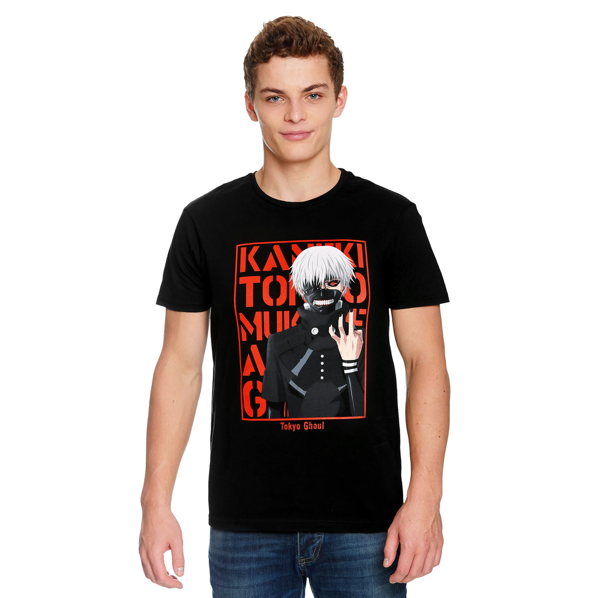 Image produit Tokyo Ghoul - T-shirt noir prêt de Kaneki
