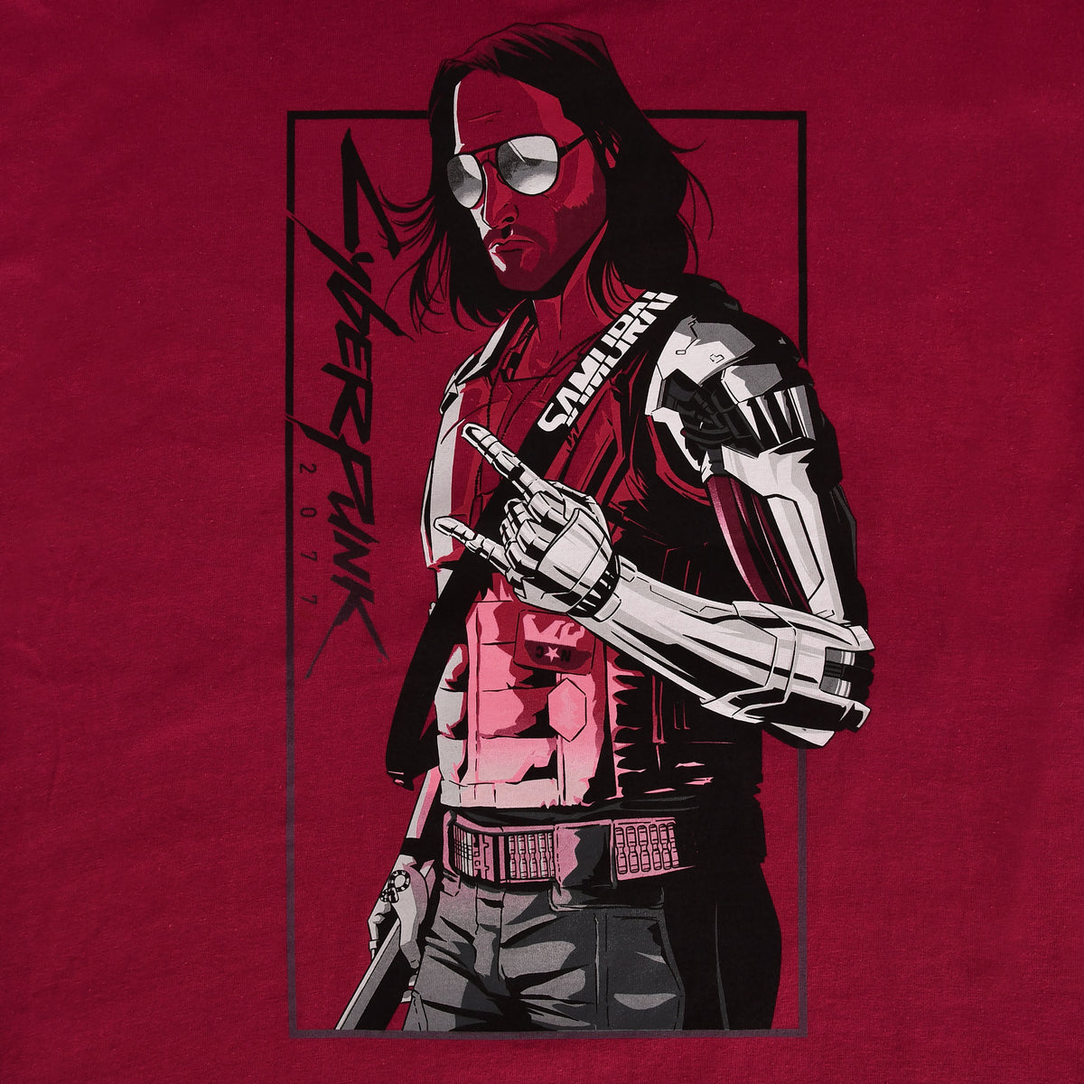Produktbild Cyberpunk 2077 - Toy Box Johnny T-Shirt rot