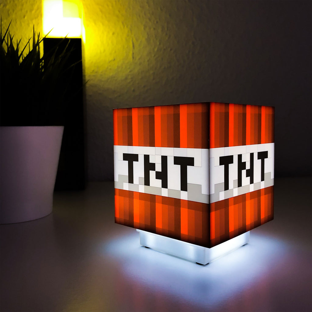 Immagine del prodotto Minecraft - Lampada da tavolo a blocco TNT con suono