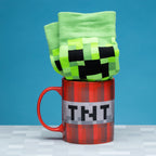 Produktbild Minecraft - Creeper Socken und TNT Tasse Set
