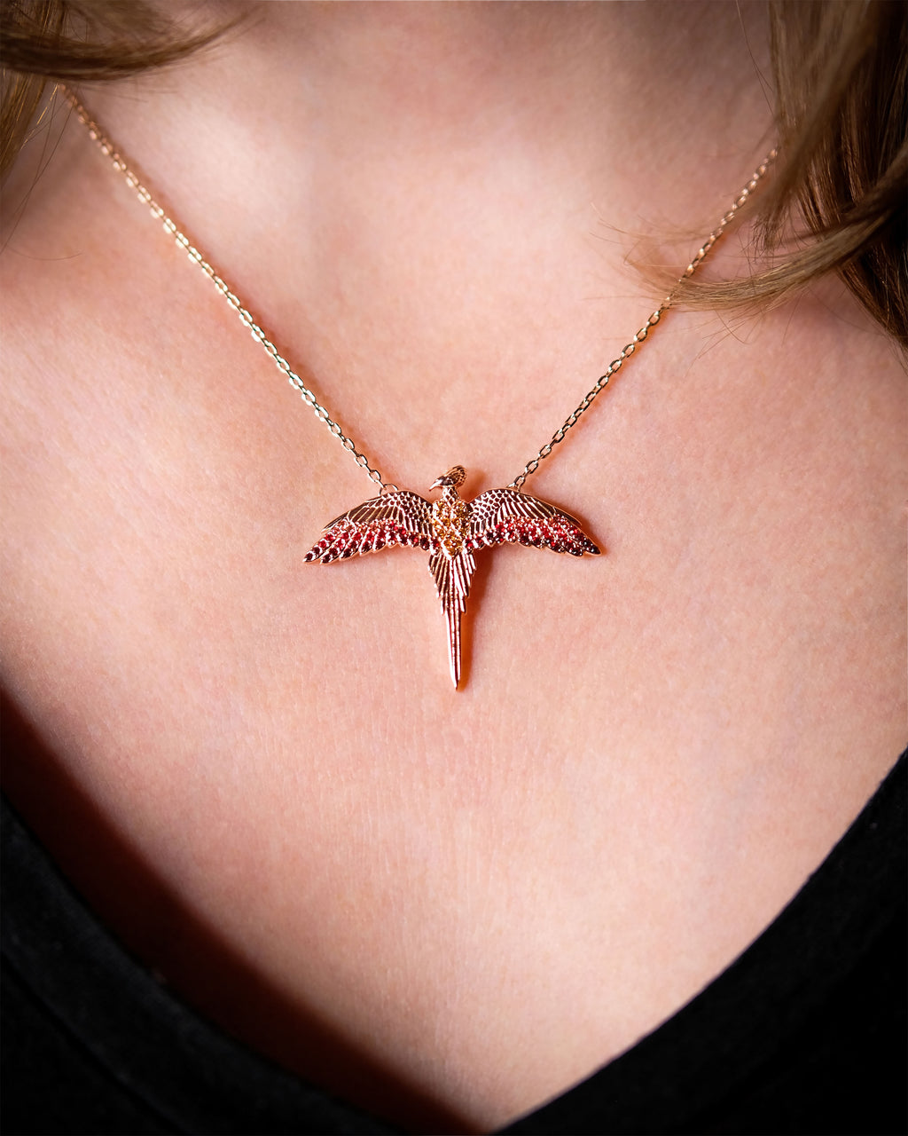 Image produit Harry Potter - Collier Fawkes avec cristaux
