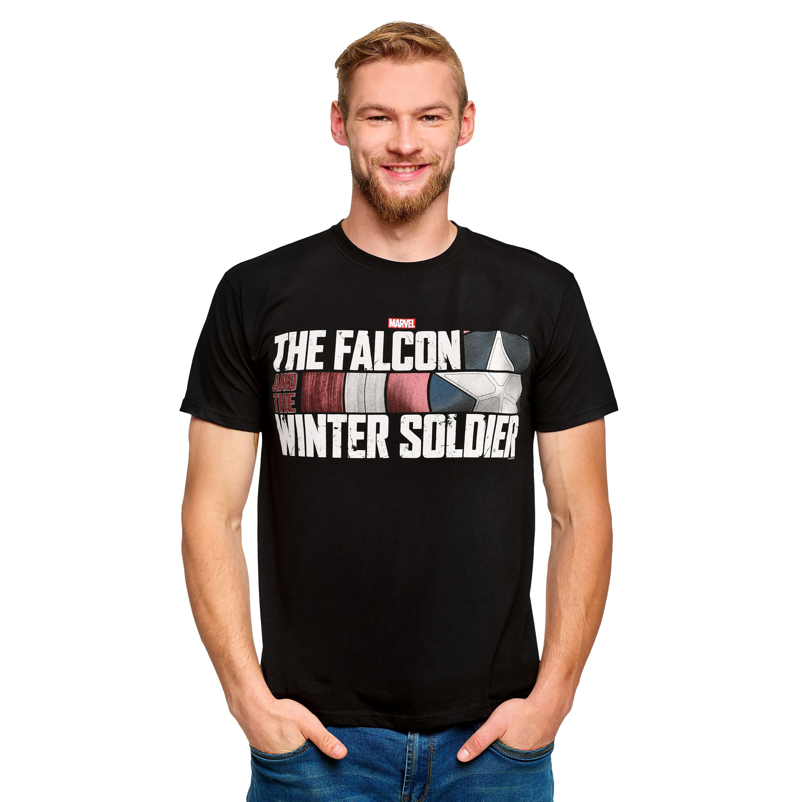 Immagine del prodotto The Falcon and the Winter Soldier - T-shirt con logo nera