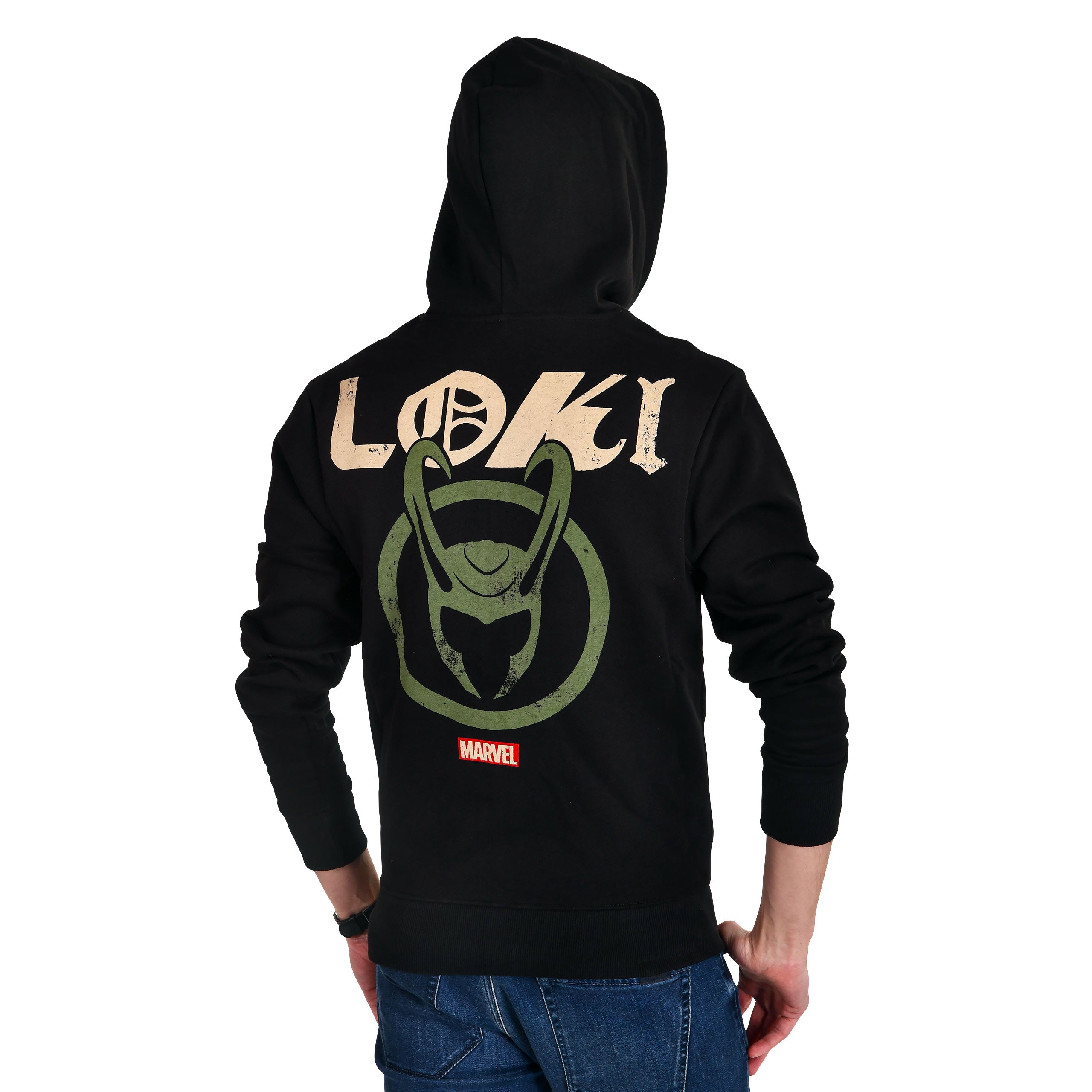 Immagine del prodotto Loki - Felpa con cappuccio e logo nero
