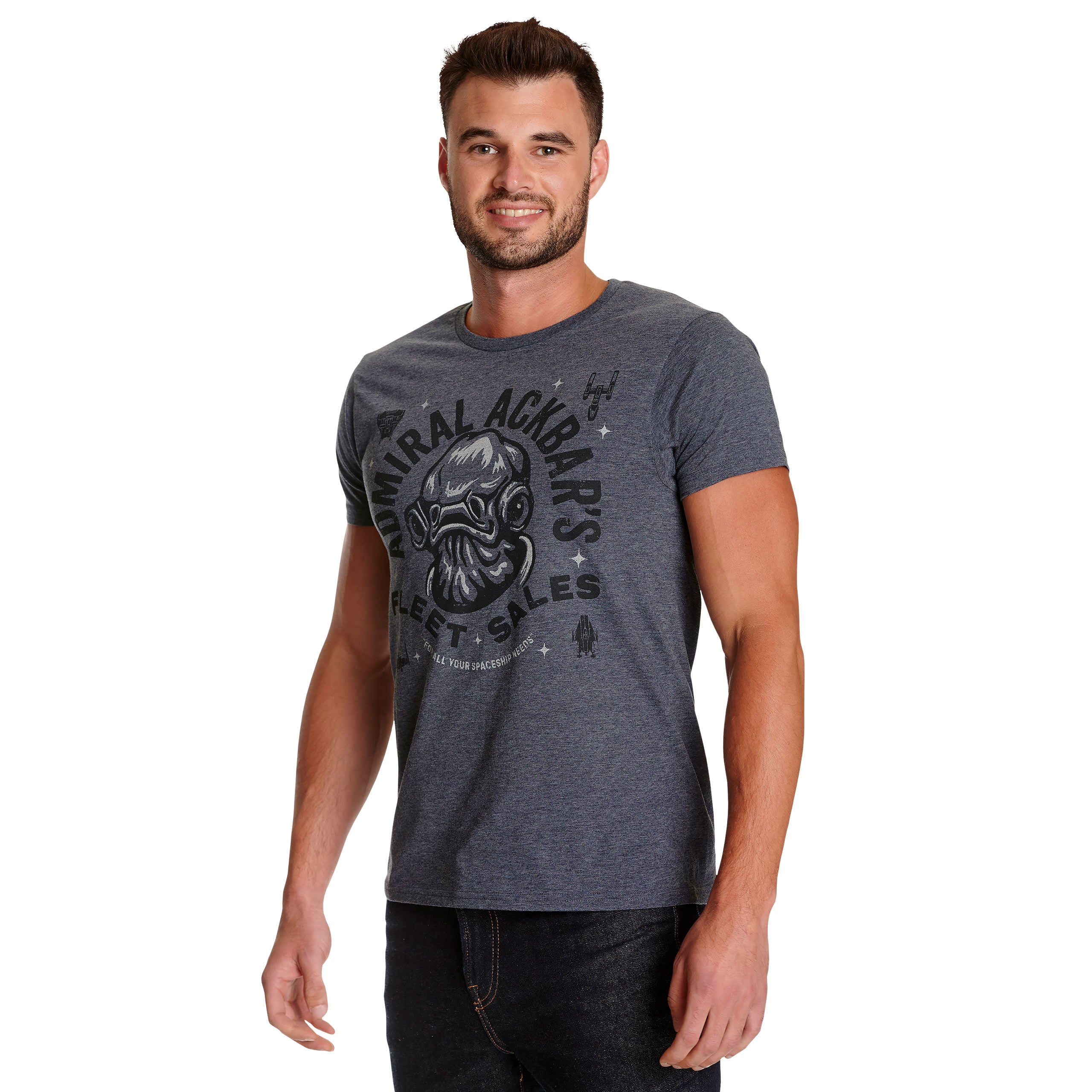 Immagine del prodotto Star Wars - T-shirt blu della flotta dell'ammiraglio Ackbar