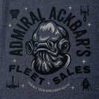 Immagine del prodotto Star Wars - T-shirt blu della flotta dell'ammiraglio Ackbar