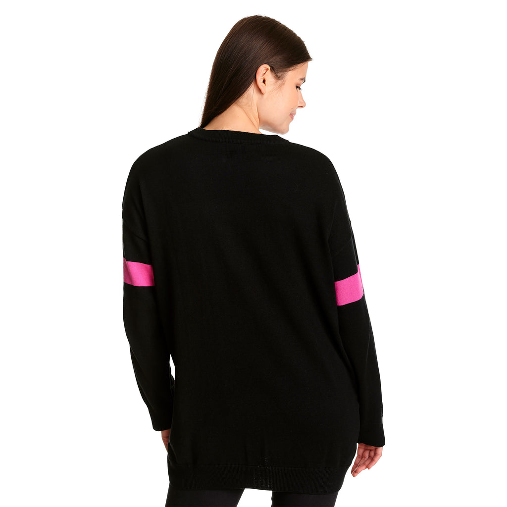 Image produit Pull Oversize Grogu Noir - Star Wars The Mandalorian