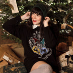 Immagine del prodotto Harry Potter - Maglione oversize con stemma di Hogwarts nero