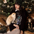 Immagine del prodotto Harry Potter - Maglione oversize con stemma di Hogwarts nero