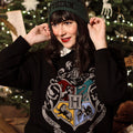 Immagine del prodotto Harry Potter - Maglione oversize con stemma di Hogwarts nero