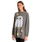 Image produit Harry Potter - Sweat Oversize Hedwig gris