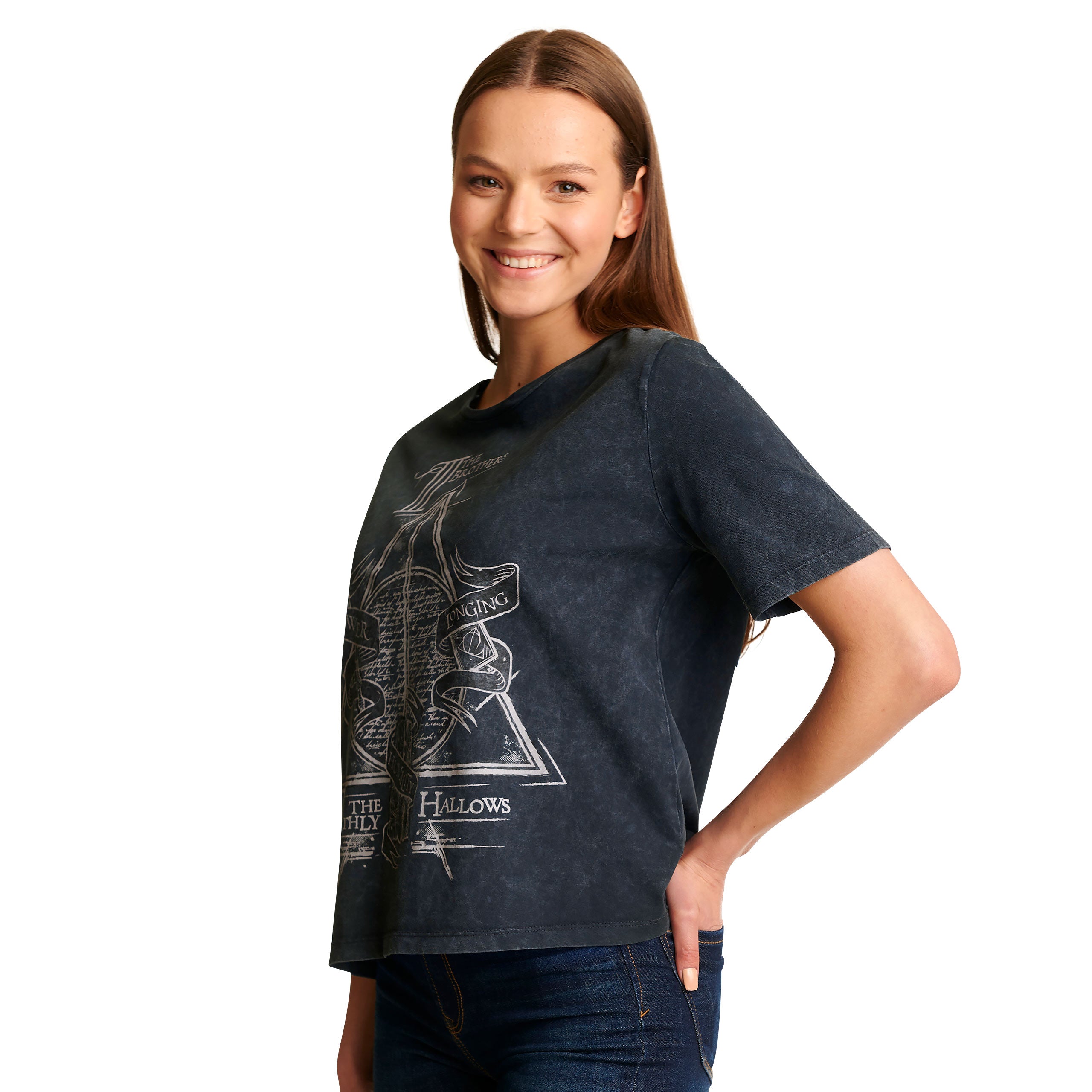 Immagine del prodotto Harry Potter - T-shirt Donna 'I Doni della Morte' grigia
