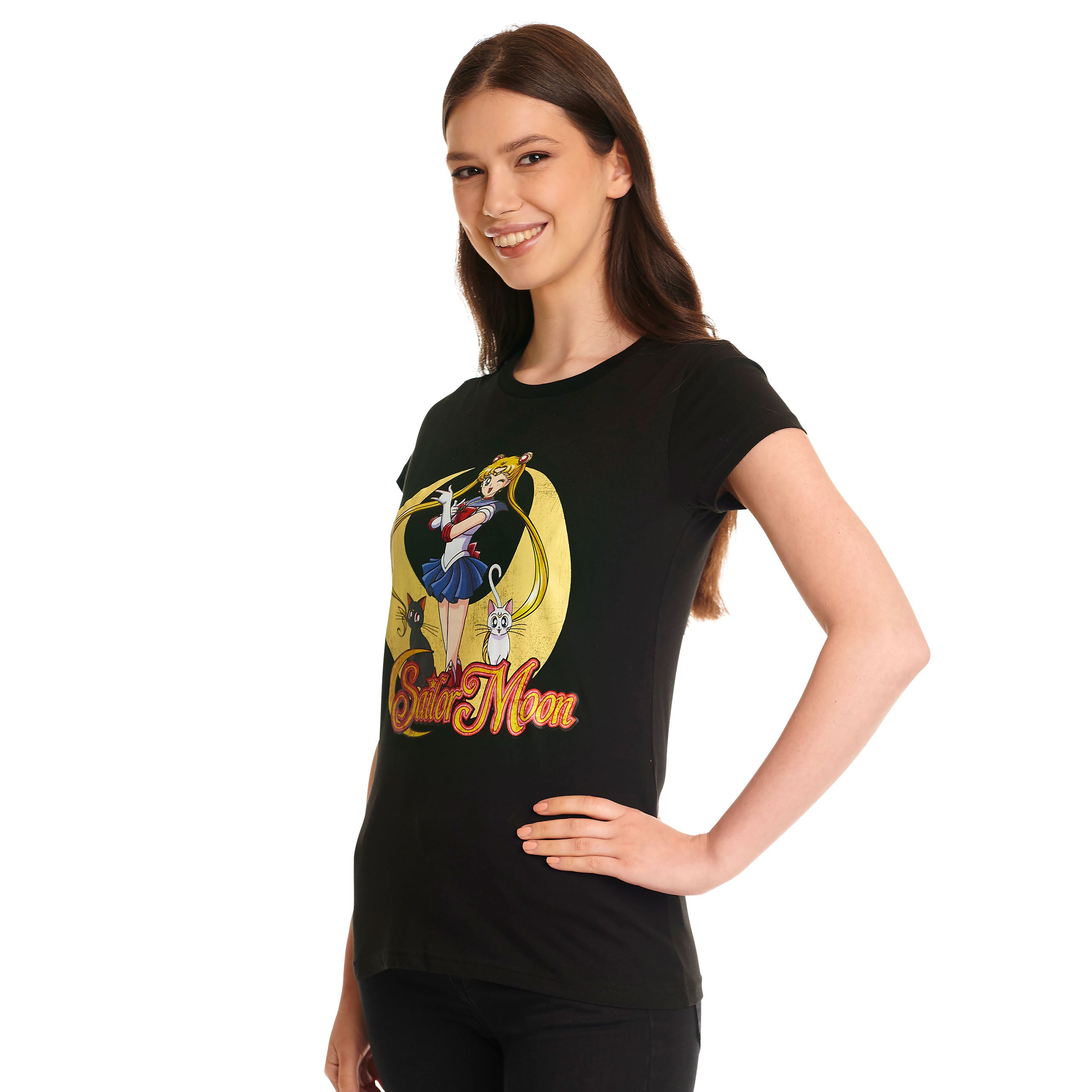 Produktbild Sailor Moon - Pose T-Shirt Damen schwarz