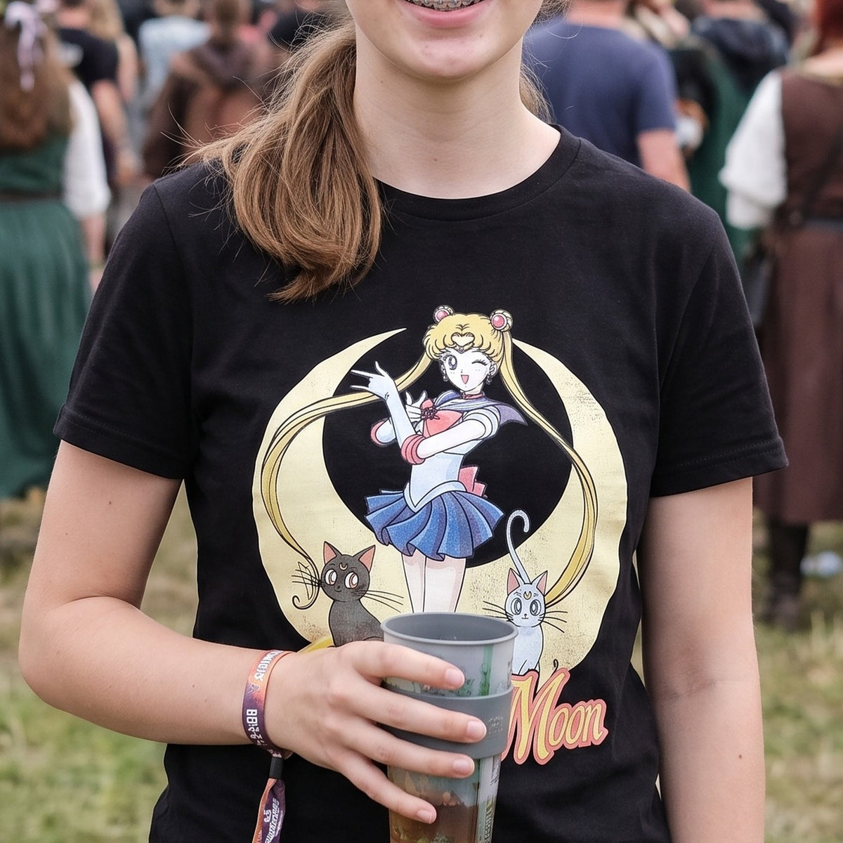 Image produit Sailor Moon - Pose T-shirt femme noir