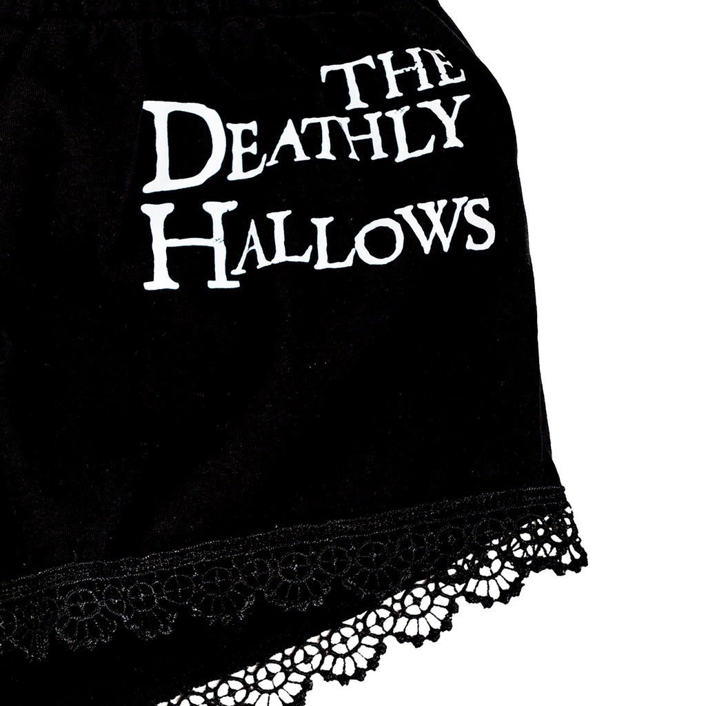 Image produit Pyjama Reliques de la Mort Femme court avec dentelle - Harry Potter
