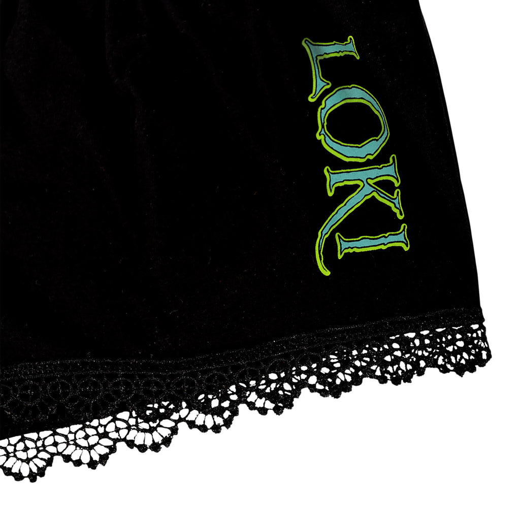 Immagine del prodotto Loki - Pigiama donna corto con pizzo nero