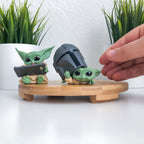 Image produit Grogu avec casque et tablette Mini ensemble de figurines - Star Wars The Mandalorian