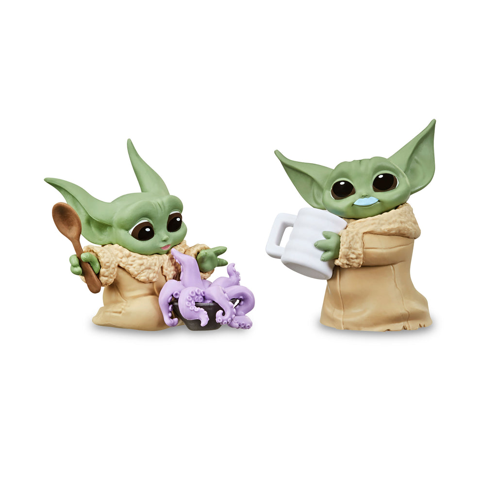 Produktbild Grogu mit Tentakelsuppe und Milchbart-Pose Mini-Figuren-Set - Star Wars The Mandalorian