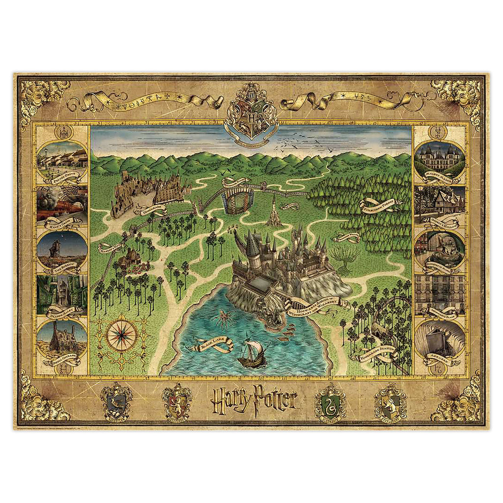 Immagine del prodotto Harry Potter - Puzzle Mappa di Hogwarts 1500 pezzi