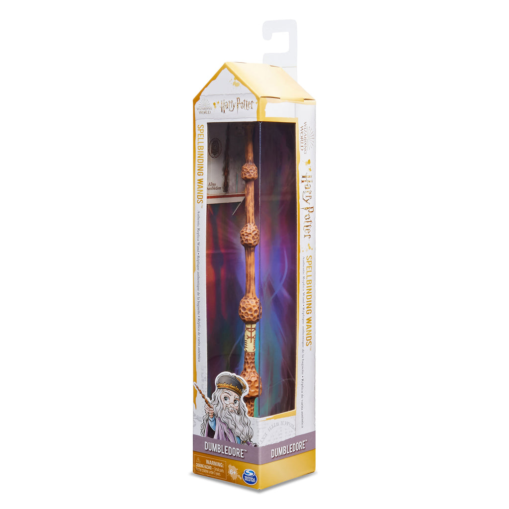 Image produit Harry Potter - Baguette magique Dumbledore avec carte de sortilèges